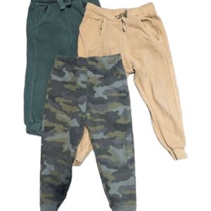 Zara Kids Camo, Tan, and Green Joggers